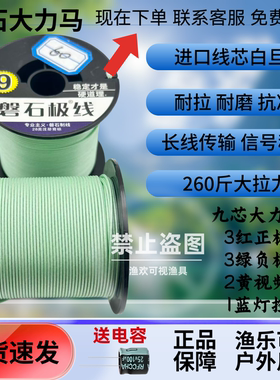 正品磐石极线可视锚鱼双层大力马线视频线主线耐拉耐磨大拉力