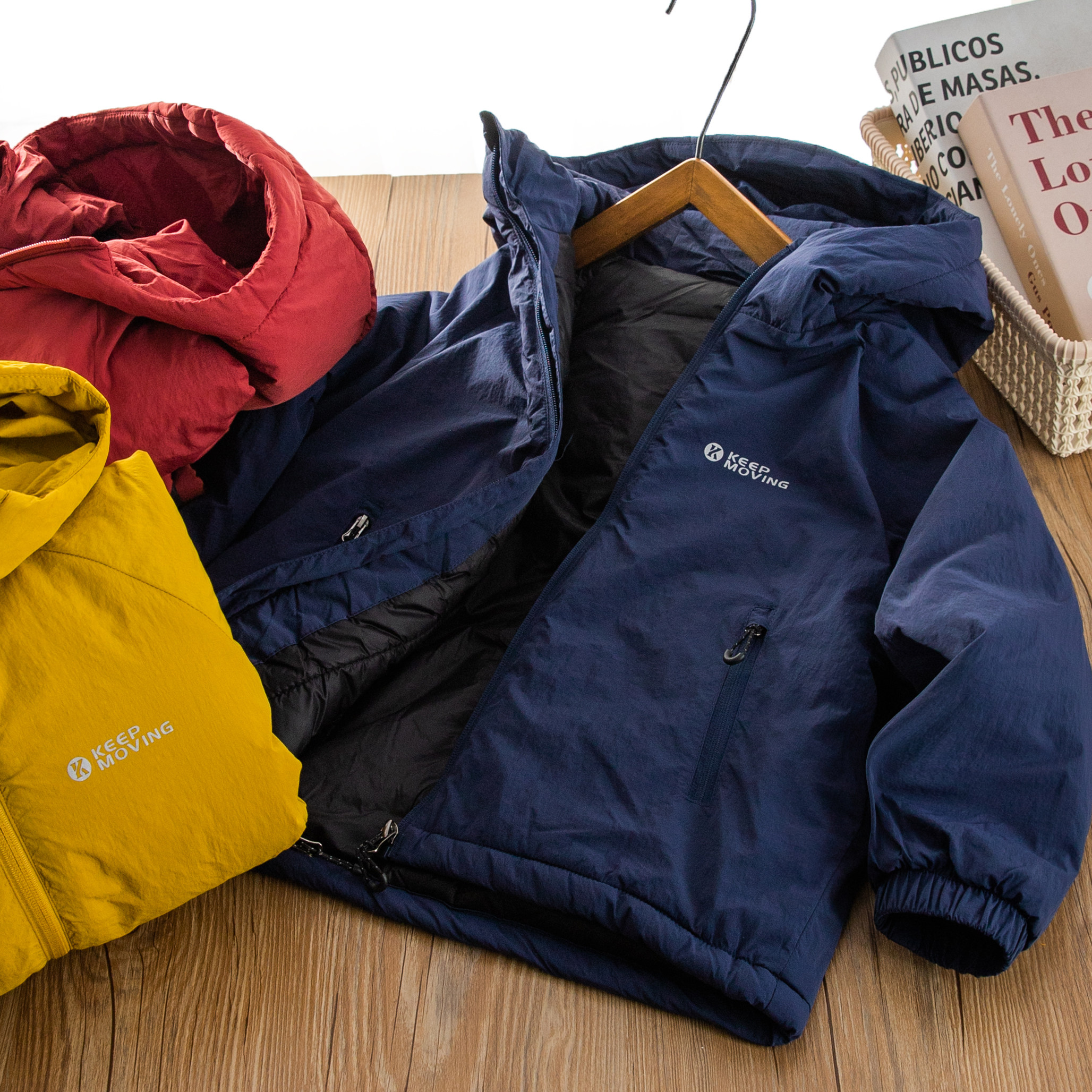 连帽轻薄棉服冬季儿童百搭帅气中大童洋气运动保暖外套潮酷男女童