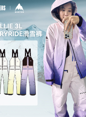 BURTON 25/26男女AIZAWA单板滑雪背带裤OLLIE DRYRIDE 3L防风透气