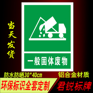 一般固体废物标识 危险废物噪声排放源污水排放口雨水排放口标志
