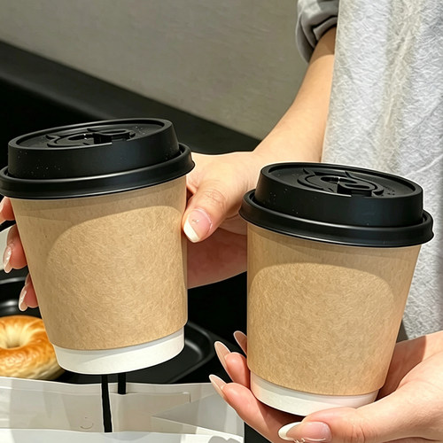 一次性双层中空隔热纸杯