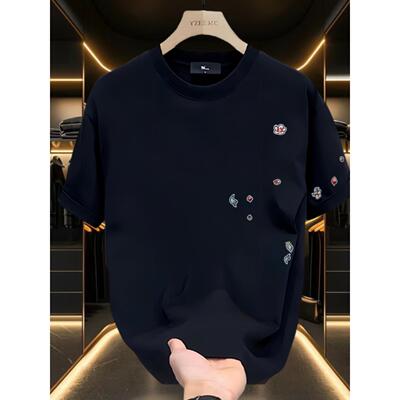 夏季新款重磅260g精梳纯棉短袖t恤男士极简设计宽松圆领潮牌上衣