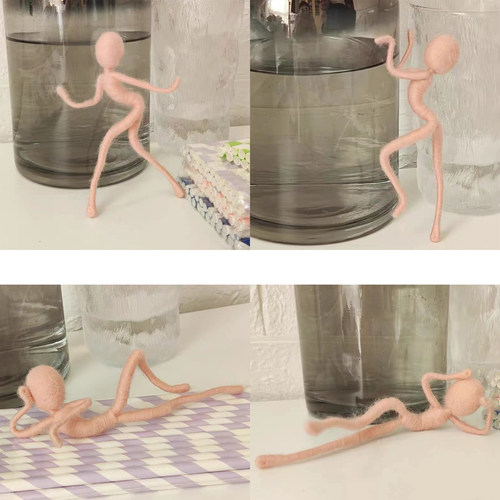 羊毛毡创作身体支架手工