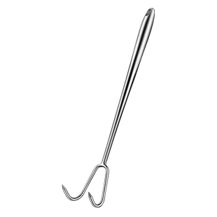 304不锈钢捞肉钩抓肉钩猪肉烧腊卤肉熟食钩商用长柄钩肉钩子工具