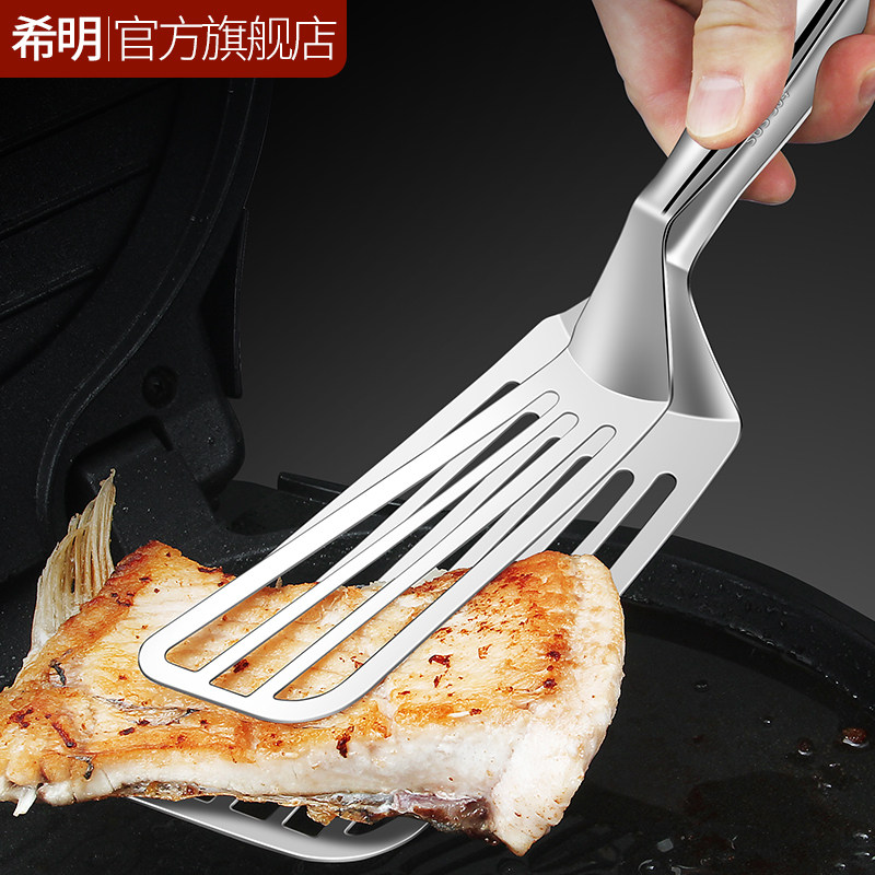 304不锈钢多功能煎鱼铲子煎铲夹子二合一家用煎牛排专用夹神器