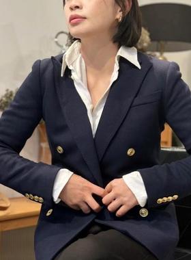 宠粉~纯Y 经典有范 实穿显瘦含羊毛混纺通勤可正式西装外套女系列