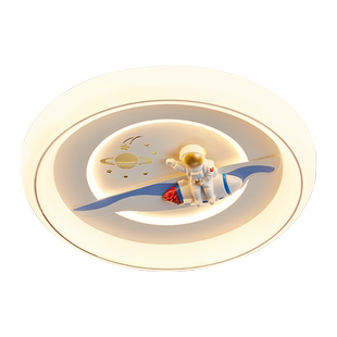 简约现代吸顶灯儿童房灯卡通北欧书房餐厅圆形主卧室房间灯全光谱