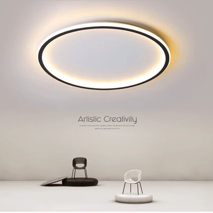 主卧室灯网红简约风2025新款房间灯现代LED吸顶灯遥控超薄客厅灯