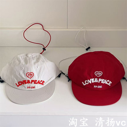 亲子款韩版平檐速干遮阳帽女夏季轻薄透气软顶洋气儿童鸭舌帽防晒