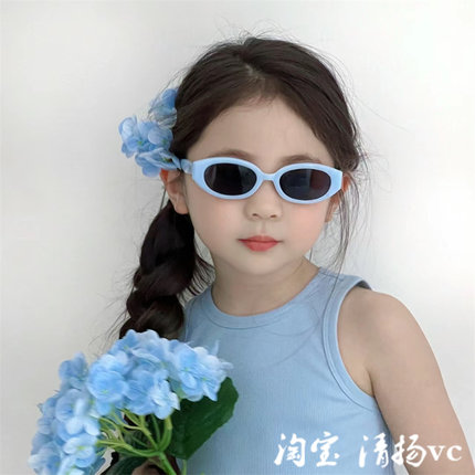 韩版ins时尚儿童墨镜 春夏外出遮阳眼镜防紫外线夏天男宝宝太阳镜