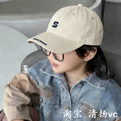 春款儿童鸭舌帽洋气穿搭棒球帽潮