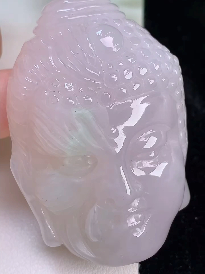 玉坠挂件珠宝首饰正宗缅甸天然翡翠a货飘绿一念之间成佛成魔吊坠