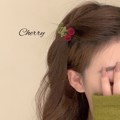 樱桃发夹小夹子头饰刘海夹小抓夹