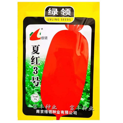 夏红2号 夏红3号萝卜种子抗热红萝卜种籽肉质嫩不易糠心蔬菜种孑