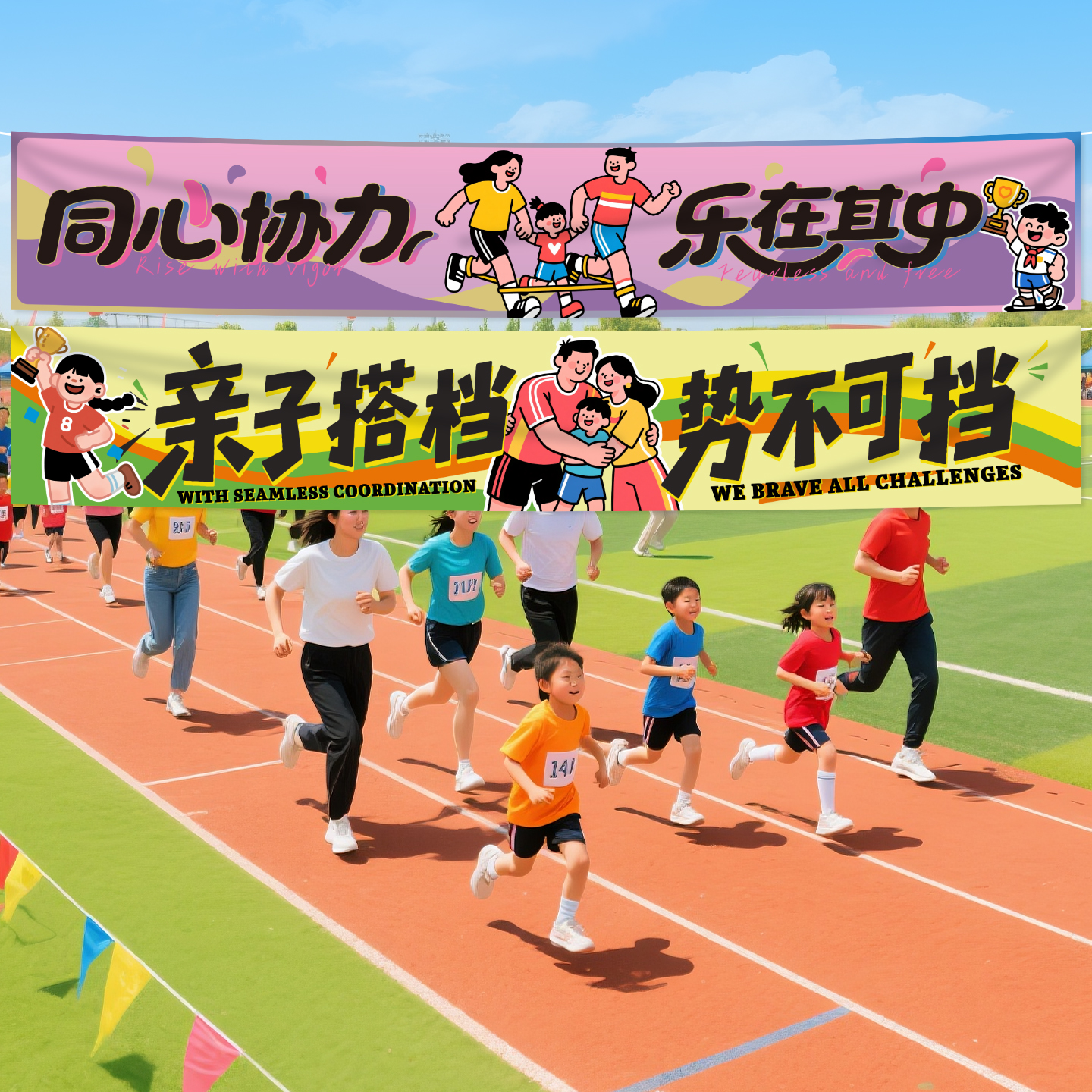 运动会横幅背景墙装饰品氛围道具