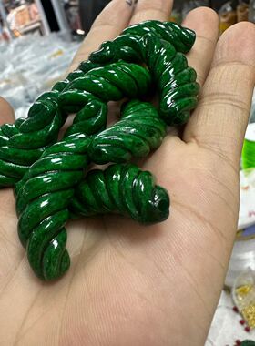 玉阅珠宝干青麻花扭纹复古手串