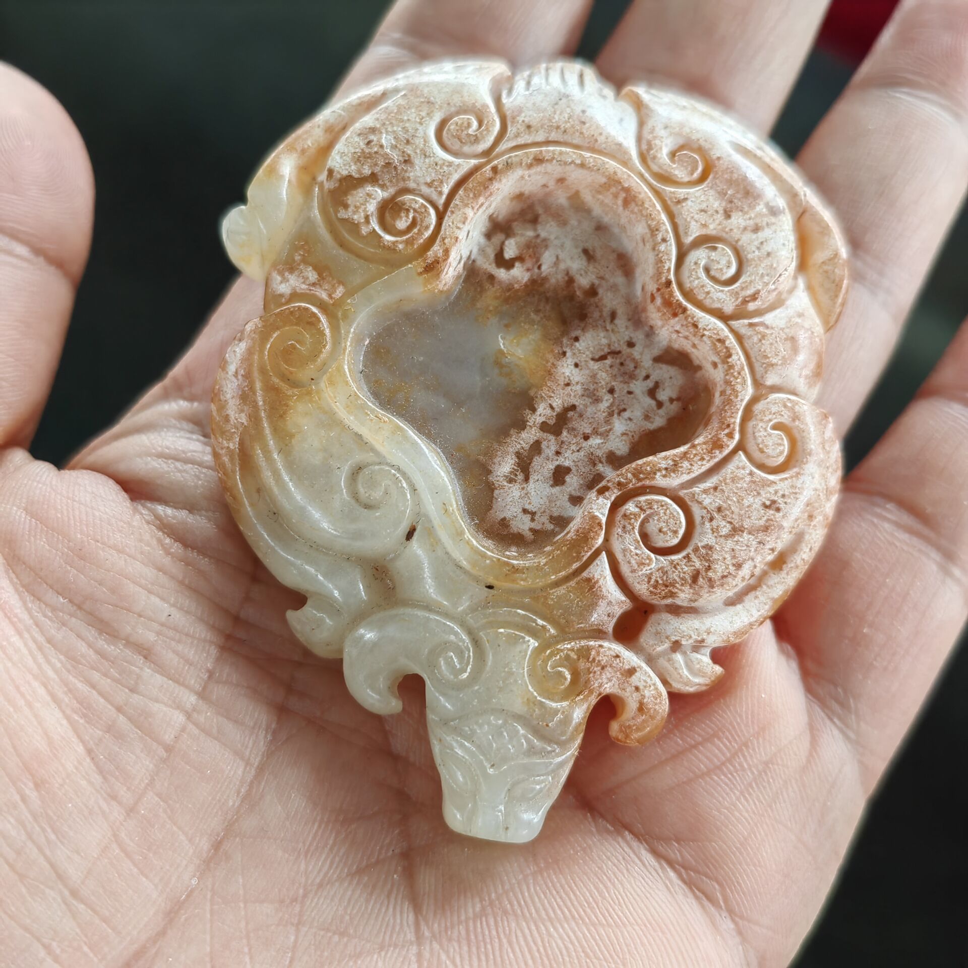 玉阅珠宝岫玉天然摆件