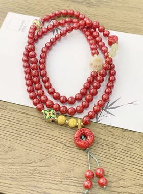 玉阅珠宝中含量帝王砂三圈手串