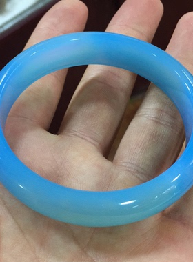 天然宽窄加厚冰种玉髓玛瑙手镯