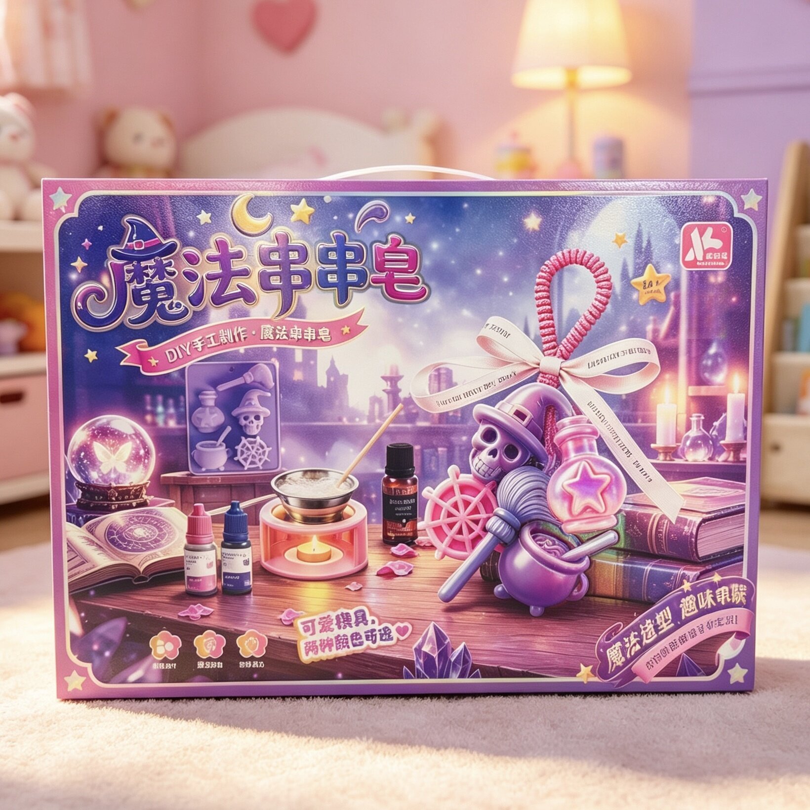 魔法串串皂DIY手工制作套装儿童自制香皂玩具女孩创意生日礼物