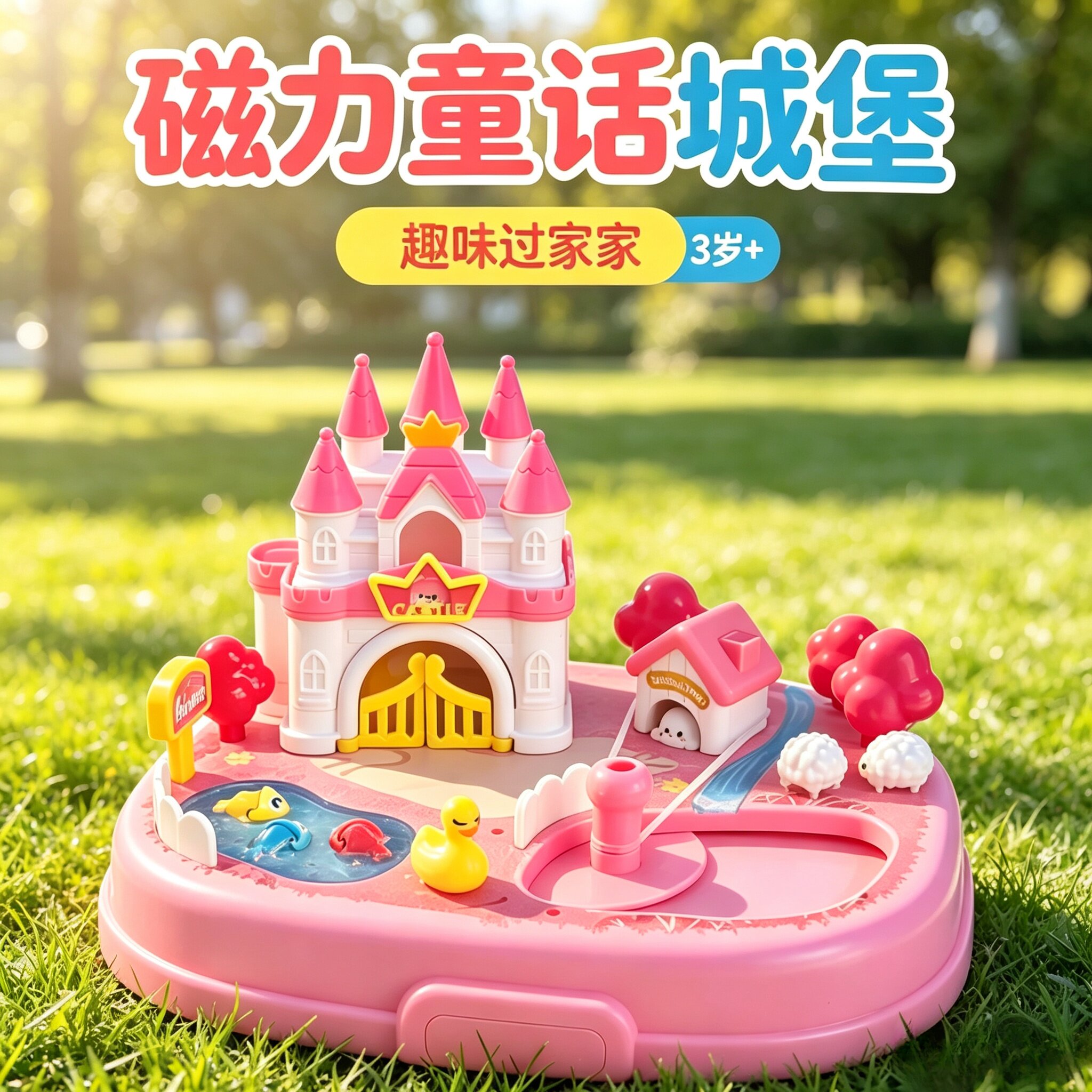 儿童女孩过家家磁性惊喜小屋益智玩具男孩女孩3-6岁生日礼物玩具