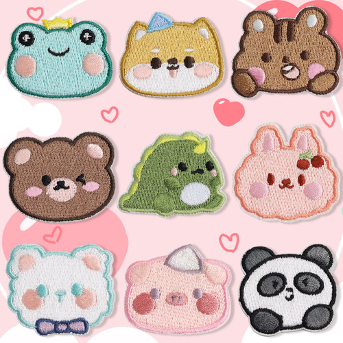 妙思乐羽绒服补丁贴自粘刺绣布贴