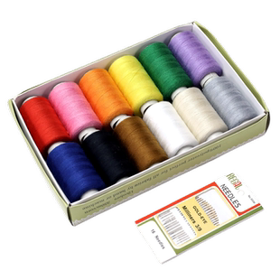 家用缝衣线 盒装彩色手缝线 小卷402线套装衣服缝补DIY手工缝纫线