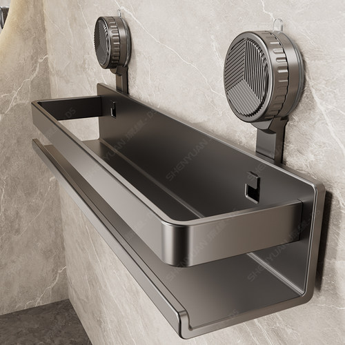 吸盘式置物架浴室厕所卫生间洗澡沐浴露洗发水收纳架子墙上免打孔