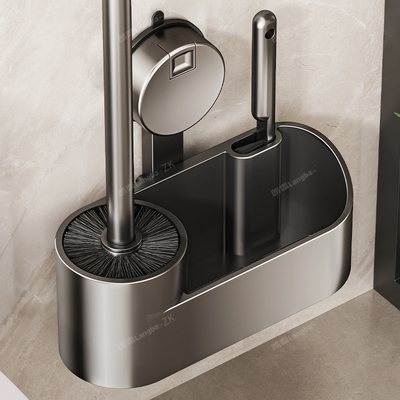 吸盘马桶刷壁挂家用无死角2024新款厕所刷子马桶专用卫生间置物架