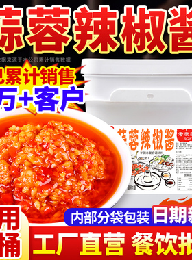 蒜蓉辣椒酱商用海鲜烤肉火锅蘸料串串香烧烤酱料拌饭拌面餐饮批发
