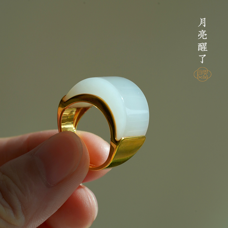 良器艺术月牙戒指设计款
