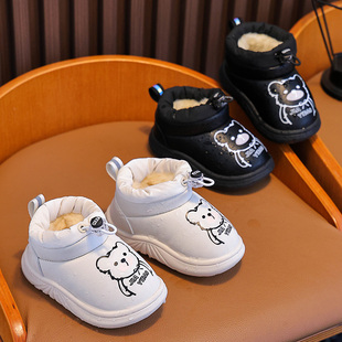 男女童加保暖软底防滑踩屎感宝宝棉拖鞋 冬季 冬 卡通儿童棉拖鞋 新款