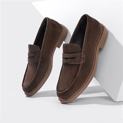 通勤一脚蹬乐福鞋休闲皮鞋