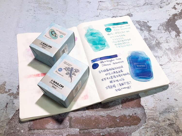 5ML 리필 세일러 세일러 킹덤 노트 만년필 및 잉크 APLYSIA SHINJUKU VIADUCT GOLDEN GAI