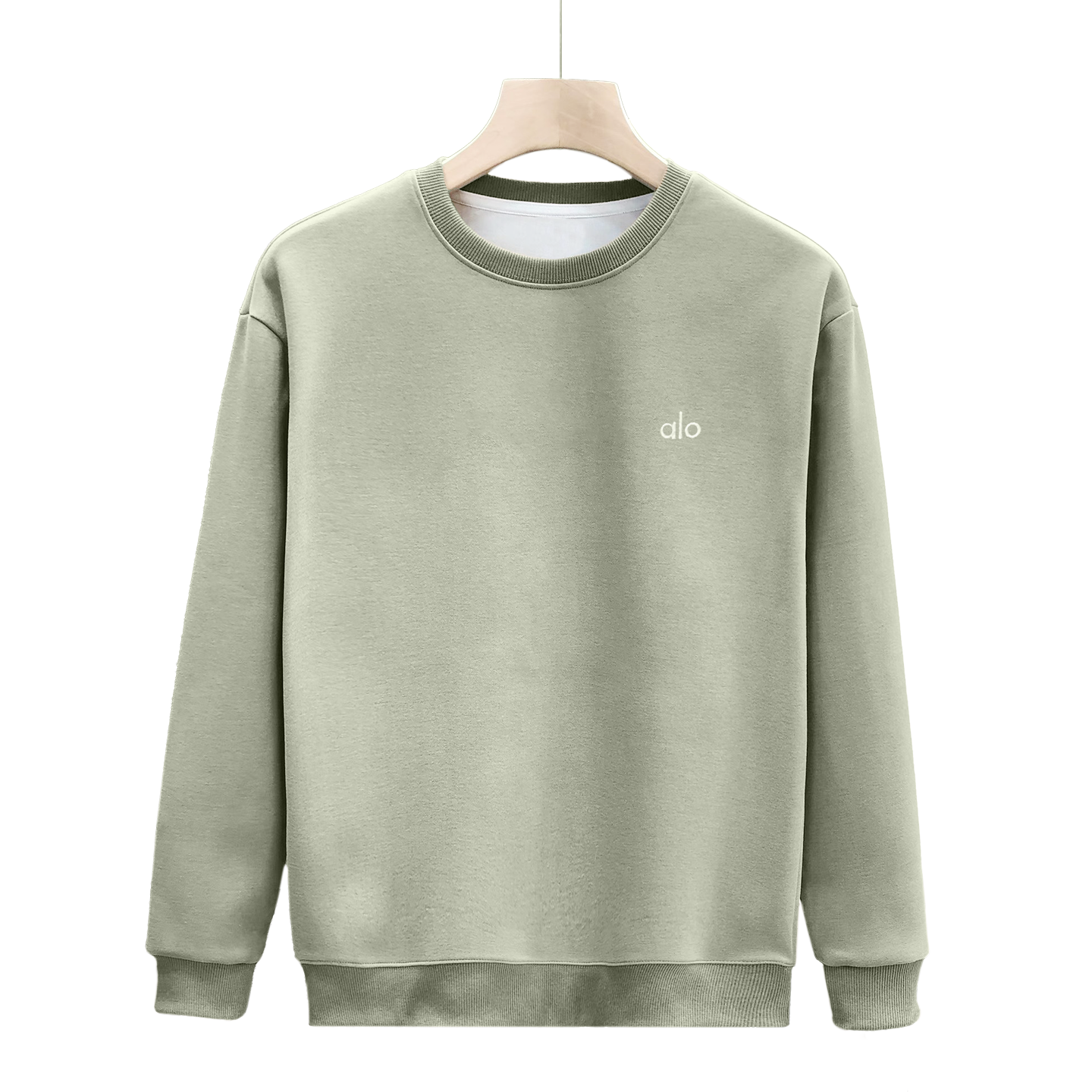 极简素色男士加绒加棉圆领卫衣