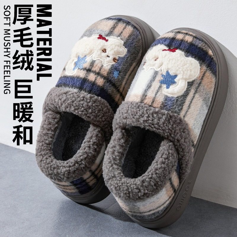 棉拖鞋男款冬季2025新款室内家居情侣保暖毛绒猫咪全包跟棉鞋外穿,流行男鞋,包头拖,淘宝优惠券,粉丝福利购,淘宝优惠卷