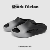 男士 夏季 外穿时尚 渐变拖鞋 百搭厚底防滑室内家居踩屎感运动凉拖鞋