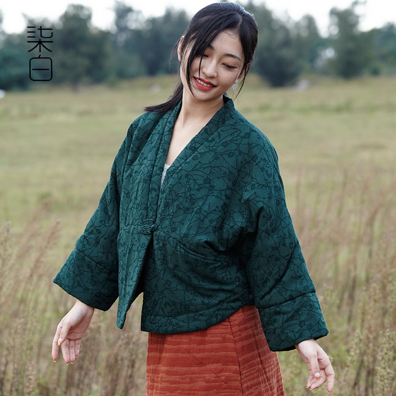 短款上衣柒白保暖棉服