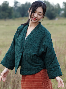 短款上衣柒白保暖棉服
