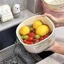 大嘴哈双层洗菜盆沥水篮厨房洗水果盘加厚滤水篮2025大容量新款