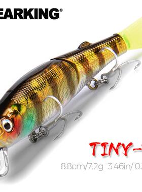 25款熊王BEARKING路亚 8.8cm 7.2g多节鱼浮水钓鱼诱饵米诺鱼饵小