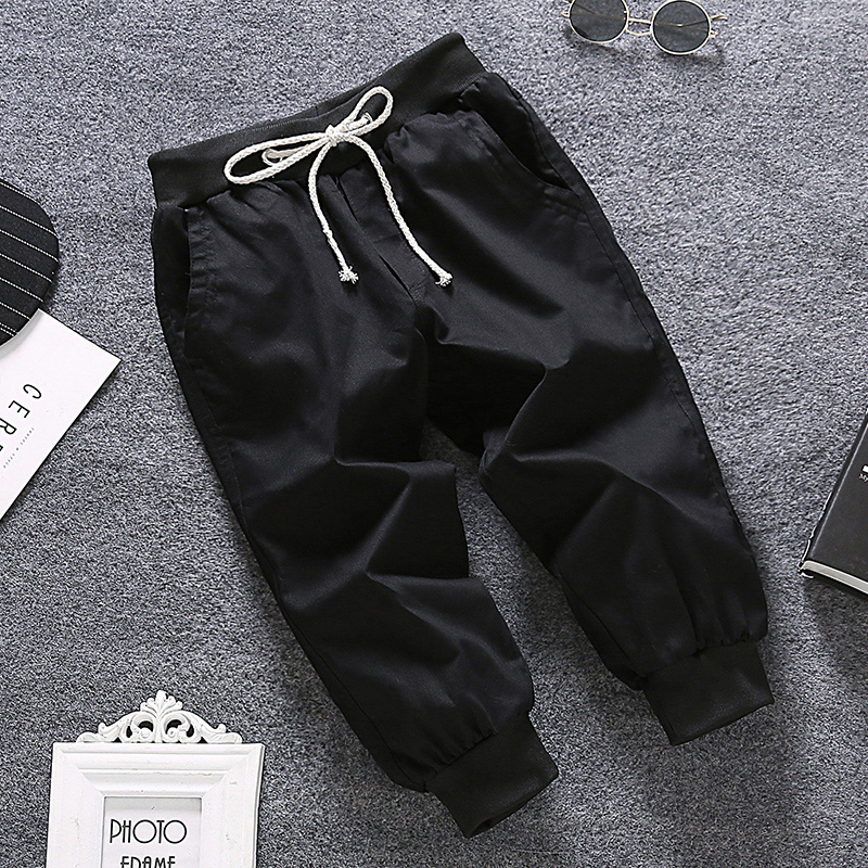 七分裤子男韩版潮流纯棉春夏季学生纯色束脚男士休闲短裤束腿马裤