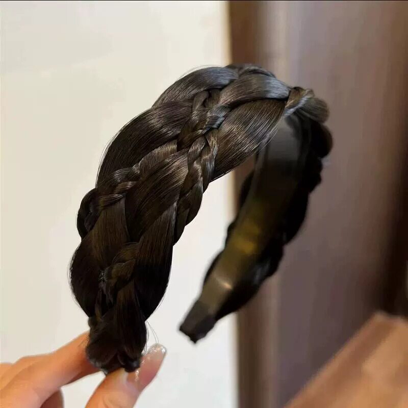 鱼骨辫假发发箍女麻花辫子发卡