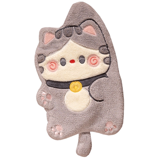 猫咪擦手巾挂式可爱洗手巾儿童擦手毛巾卫生间擦手帕厨房抹手布