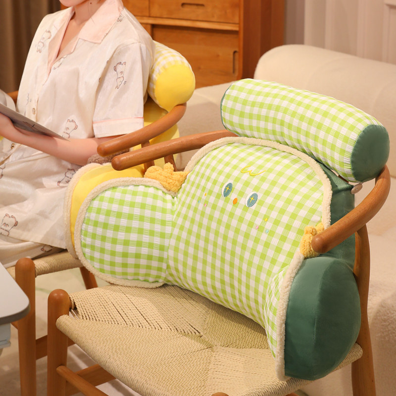 清新靠垫办公室腰靠护腰腰枕座椅靠背垫抱枕椅子靠枕靠背久坐不累,居家布艺,腰靠垫,淘宝优惠券,粉丝福利购,淘宝优惠卷