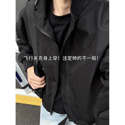 APUEE店铺叁佰TTBRO新品潮男短款工装上衣冲锋衣飞行夹克外套