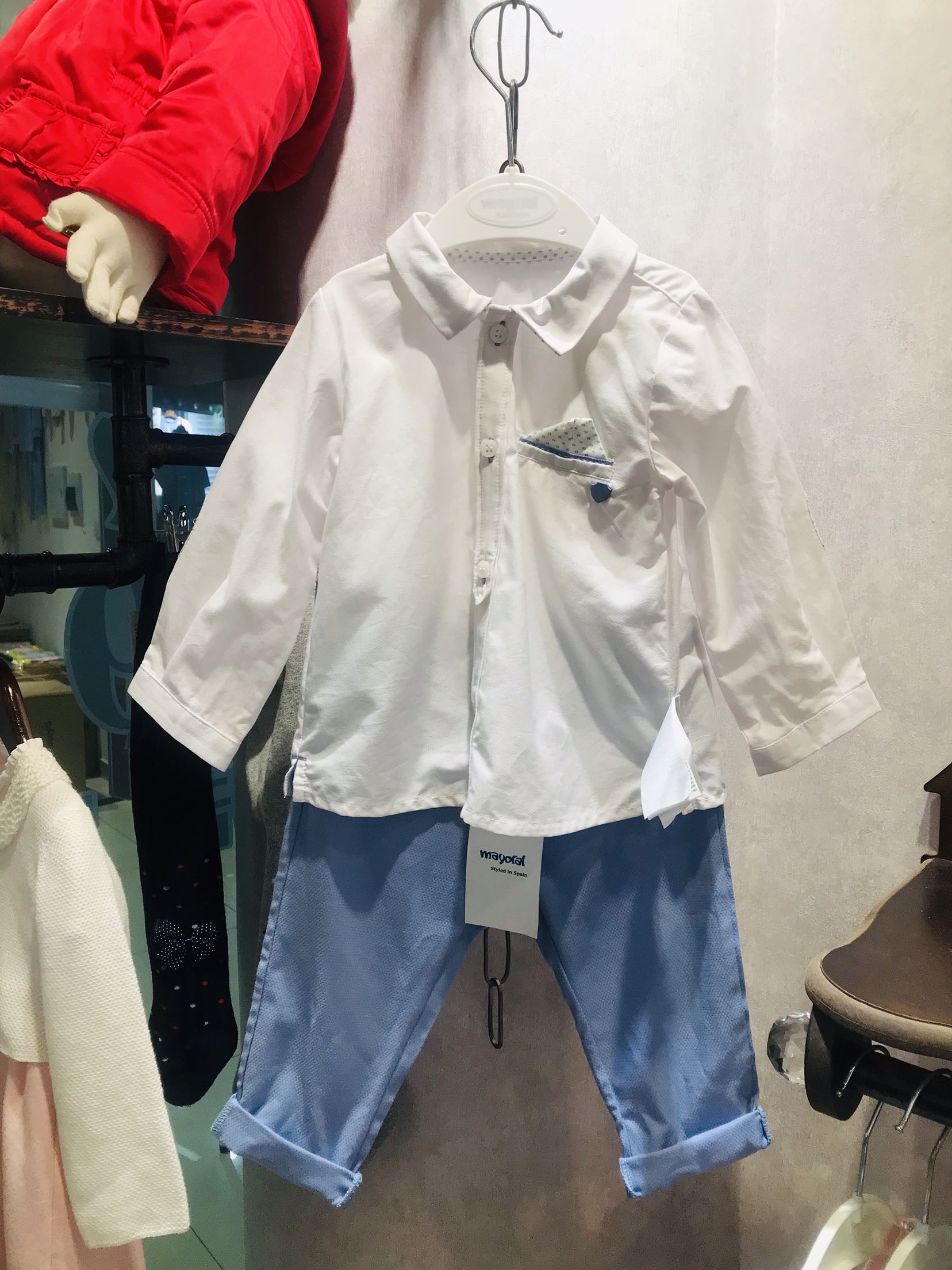 mayoral轻薄透气休闲风衬衣特价