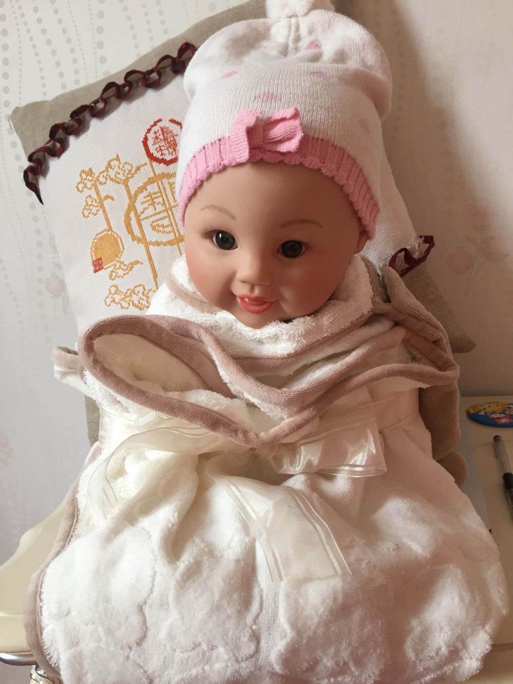 西班牙麦悠mayoral儿专柜特价婴幼儿棉帽针织帽手套围巾三件套