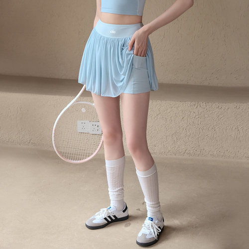 运动短裙女夏季高腰网纱