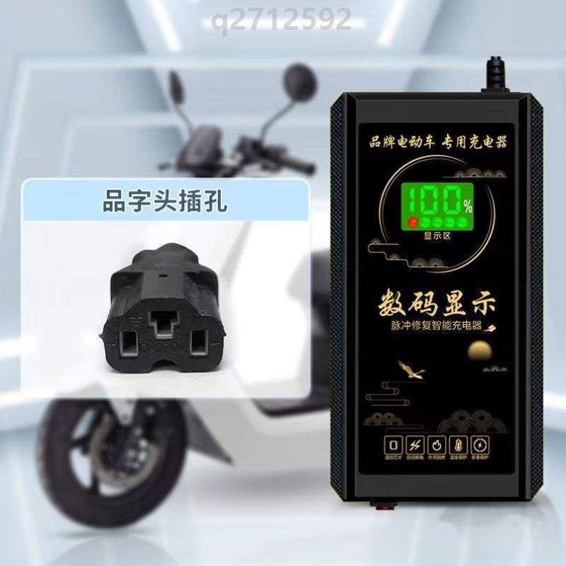 电瓶车电动车超级车通快充电两轮断电三轮充电器自动48V60V72V#